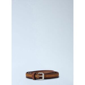 Dries Van Noten Men Textured Leather Belt